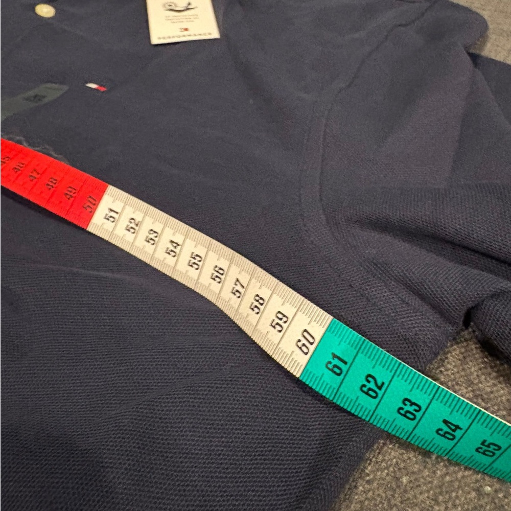Tommy Hilfiger dark blue wicking polo - Picture 5 of 7